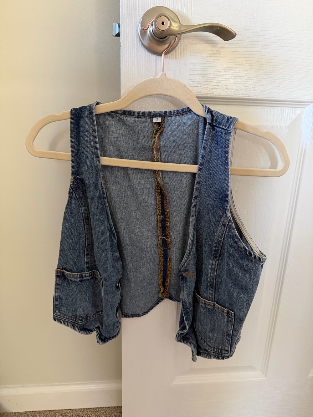 Denim Vest in Classic Blue